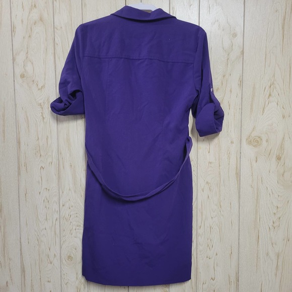 MICHAEL MICHAEL KORS Purple Half Zip Dress M - Picture 7 of 7